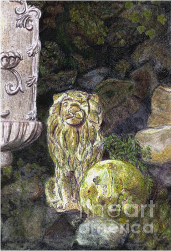 Stone Lion Drawing