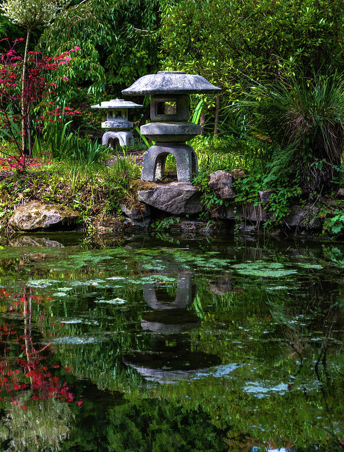 Stone Ornament Reflection Photograph by Scott Lyons