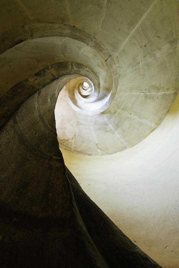 Stone Spiral Staircase Photograph by Pixelchrome Inc