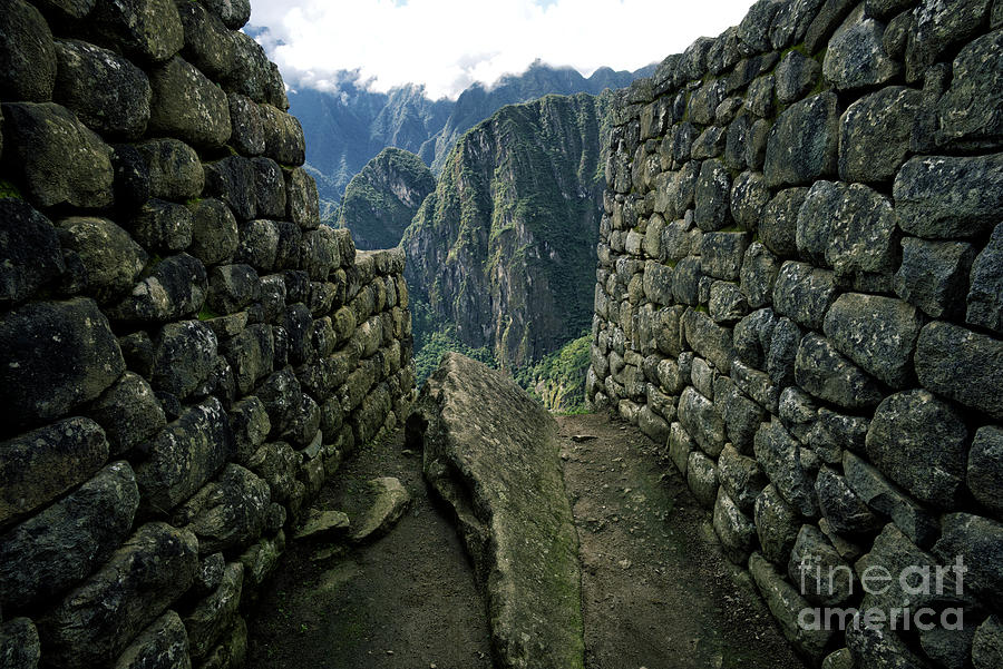 Stone Walls Of Incan Ruins, Machu Photograph by Alisdair Jones