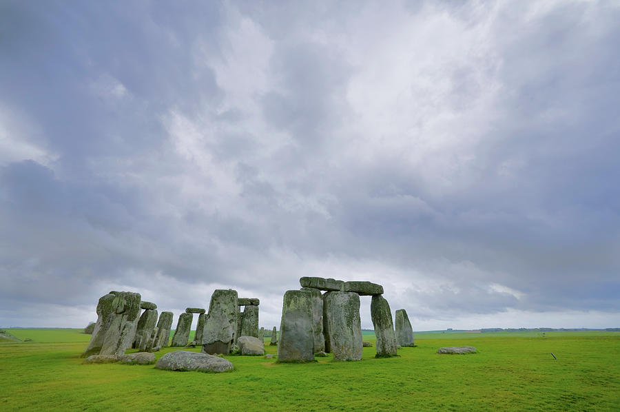 Stonehenge And Storm Clouds Photograph by John Wang