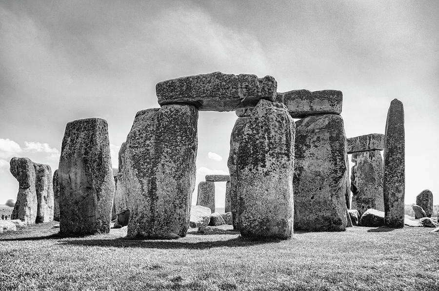 Stonehenge Monochrome Photograph by Sharon Popek