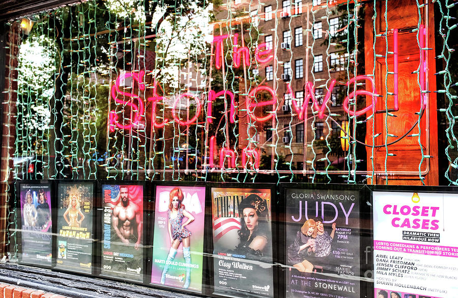 Stonewall Inn Reflection in Greenwich Village Photograph by John Rizzuto