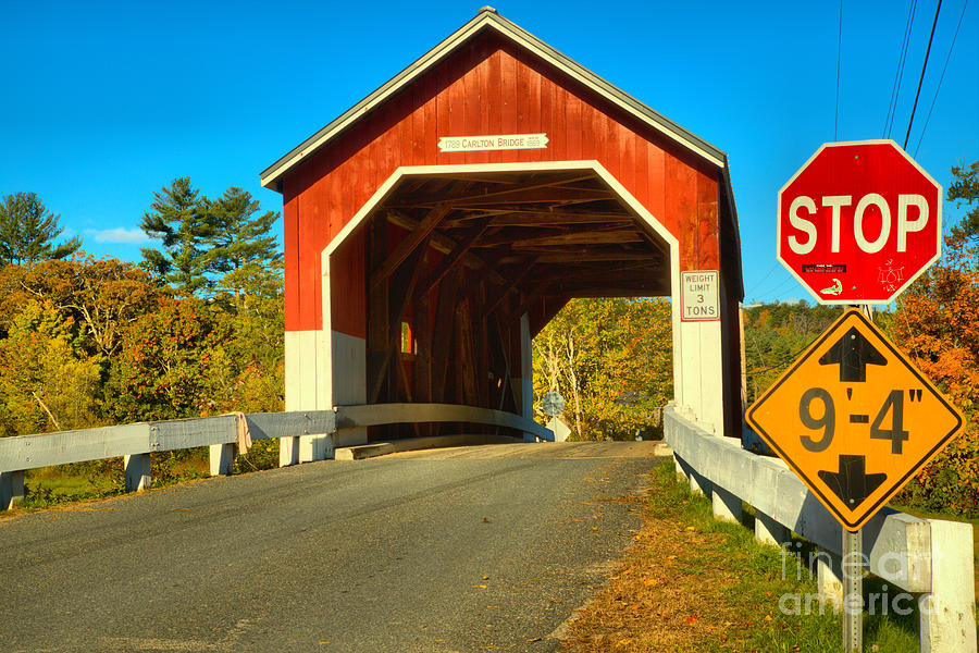 Stop At The Carleton Covered Bridge Photograph by Adam Jewell