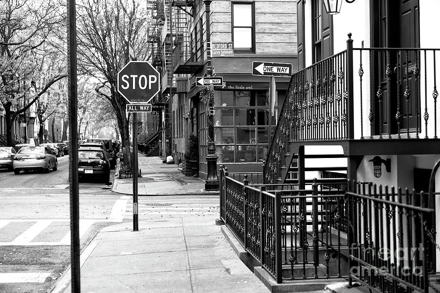 Sidewalk Photograph - Stop In Greenwich Village New York City by John Rizzuto Sidewalk Photograph - Stop In Greenwich Village New York City by John Rizzuto