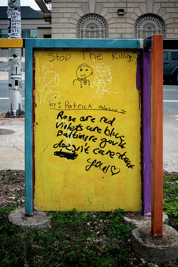 Baltimore Photograph - Stop the Killing by Murray Bloom
