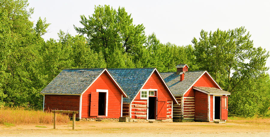 Storage Sheds at Bar U Ranch  Photograph by Ola Allen