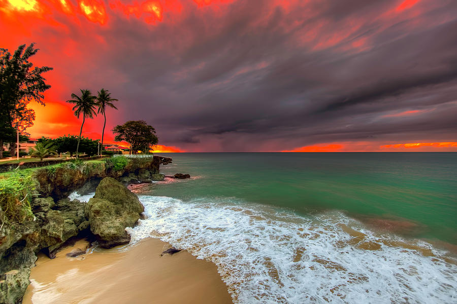 Paradise Photograph - Store Bay Sunset by Nadia Sanowar
