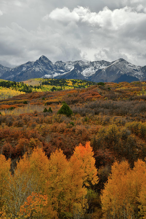 Storm and Fall Colors over Dallas Divide Photograph by Ray Mathis