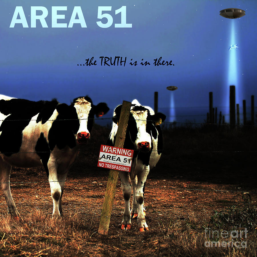 Storm Area 51 The Truth Is In There 20190921 square v2 with text Photograph by Wingsdomain Art and Photography