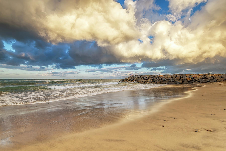 Carlsbad Photograph - Storm Clouds Above The Jetty by Joseph S Giacalone