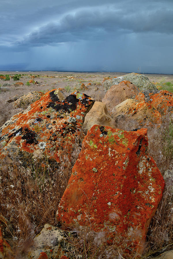 Storm Clouds and Beautiful Boulders Photograph by Ray Mathis