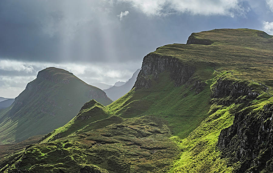Storm Clouds At The Quiraing Isle Of Photograph by Dave Moorhouse