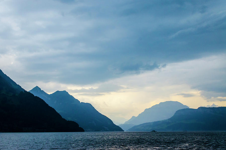 Storm Clouds on Lake Lucerne by Paul Croll Storm Clouds on Lake Lucerne by Paul Croll