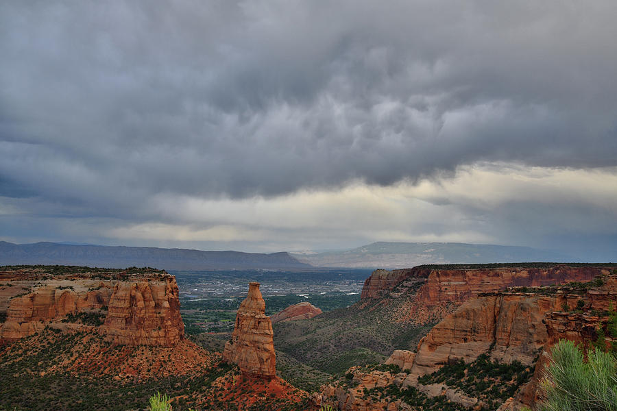 Storm Clouds over Colorado National Monument Photograph by Ray Mathis