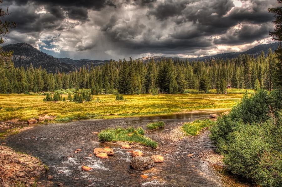 Storm Clouds Over Soda Springs Meadow Photograph by Mountain Dreams