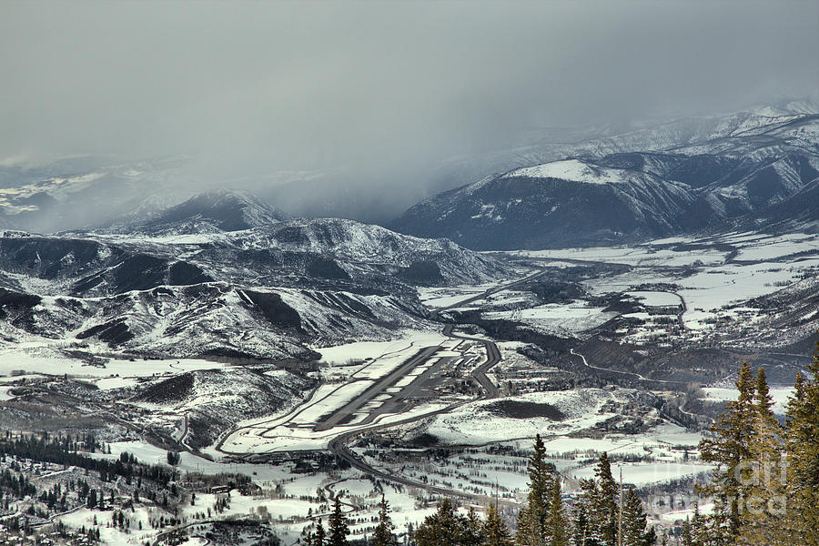 Colorado Rockies Photograph - Storm Clouds Over The Aspen Airport by Adam Jewell