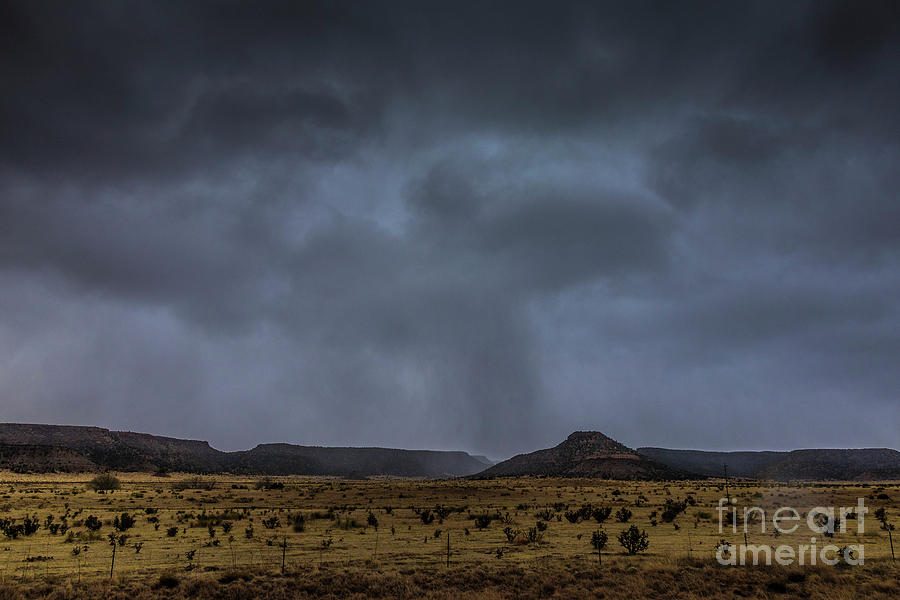 Storm Clouds over the Cimarron River Valley in NE New Mexico Photograph by Garry McMichael