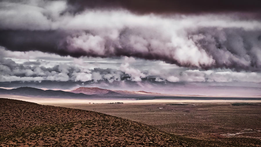 Storm Clouds Over the Desert - Morocco Photograph by Stuart Litoff
