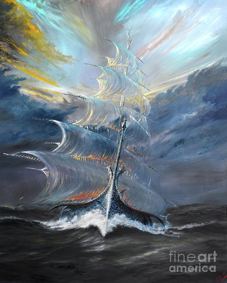 Up Movie Painting - Storm Creators Beaufort Sea by Vincent Alexander Booth