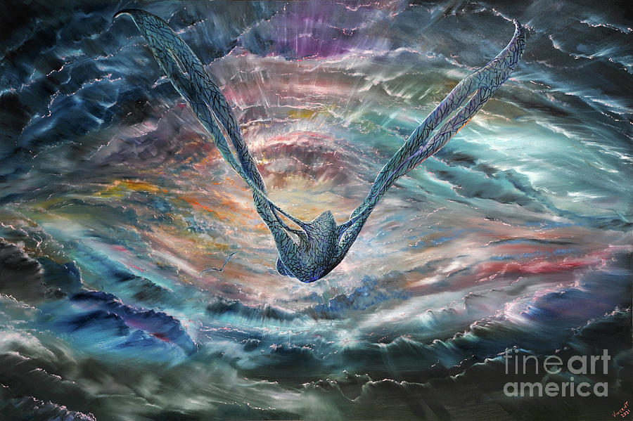 Storm Creators Saturn, 2021 Painting by Vincent Alexander Booth