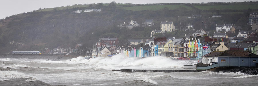 Storm Deirdre visits Whitehead Photograph by Nigel R Bell