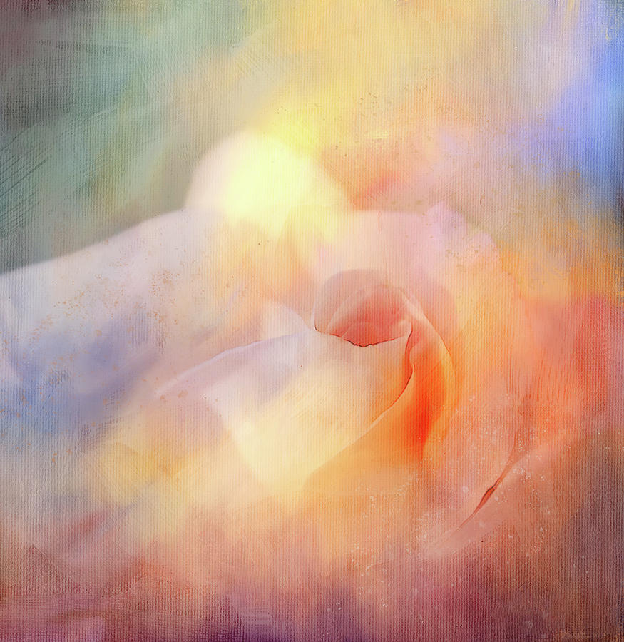 Storm Filled Rose Digital Art by Terry Davis