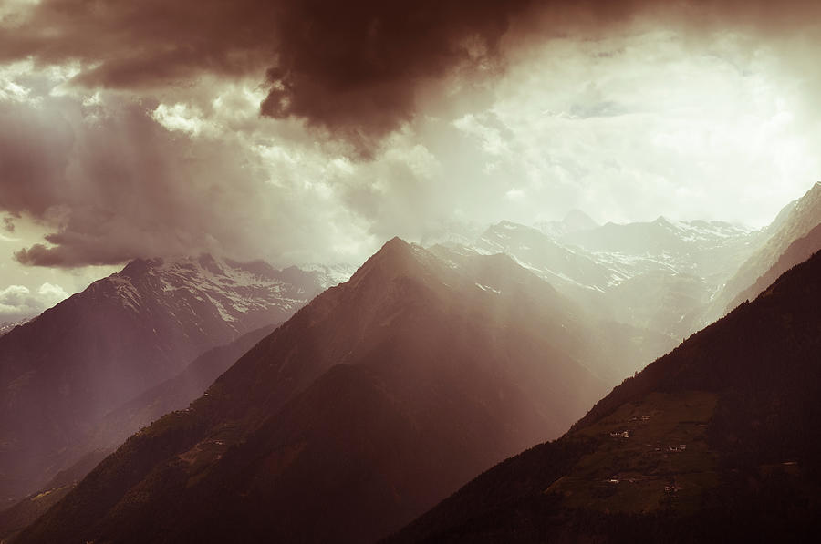 Storm In The Mountains Photograph by Scacciamosche