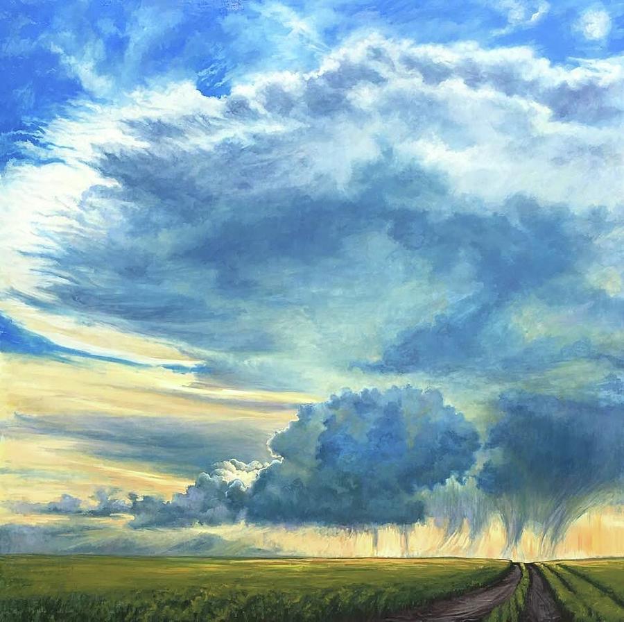 Storm on The Horizon Painting by Kim Karelson | Fine Art America