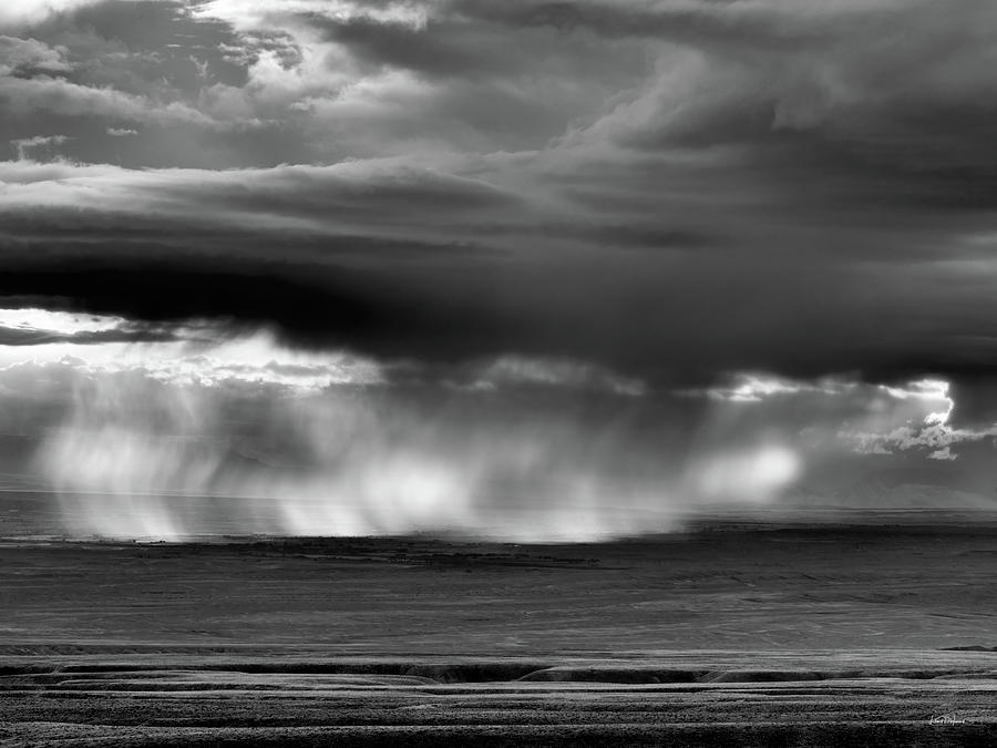 Storm over Bighorn Basin Photograph by Leland D Howard