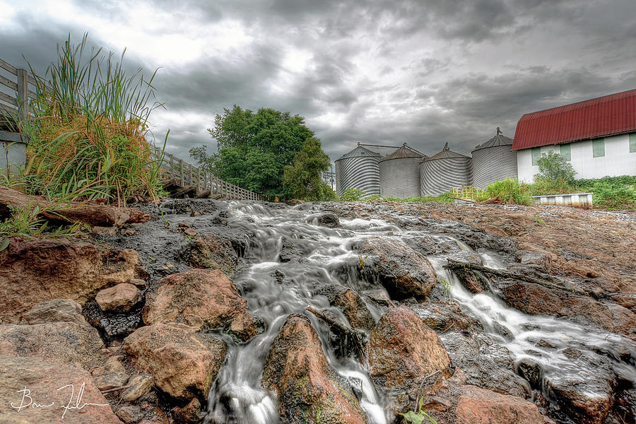 Waterfall Photograph - Storm Over The Mill by Fivefishcreative