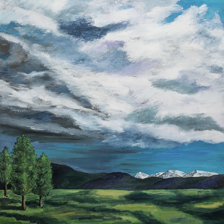 Storm Over the Valley Painting by Patricia Gould