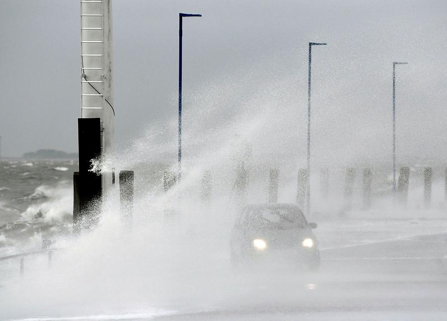 Storm Sabine Hits Coast of Dagebuell Photograph by Fabian Bimmer - Fine ...