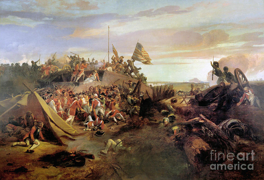 Storming a Redoubt at Yorktown Painting by Eugene Lami