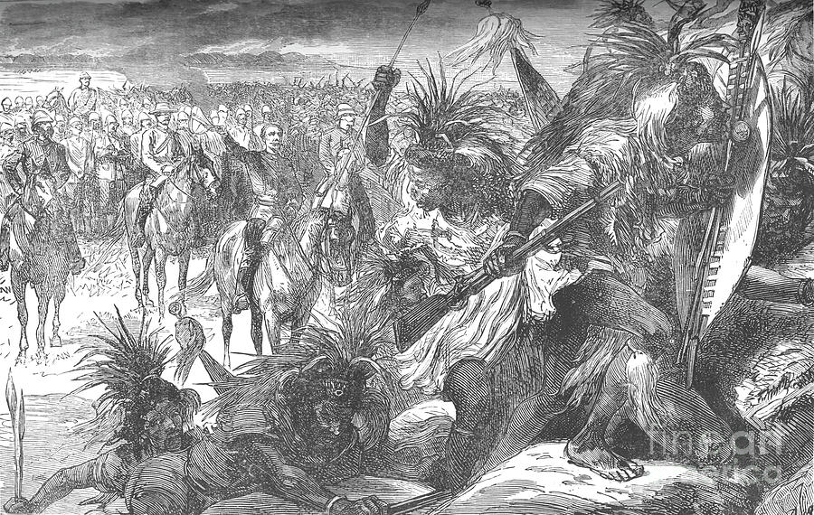 Storming Of Sekukunis Stronghold Sir Drawing by Print Collector