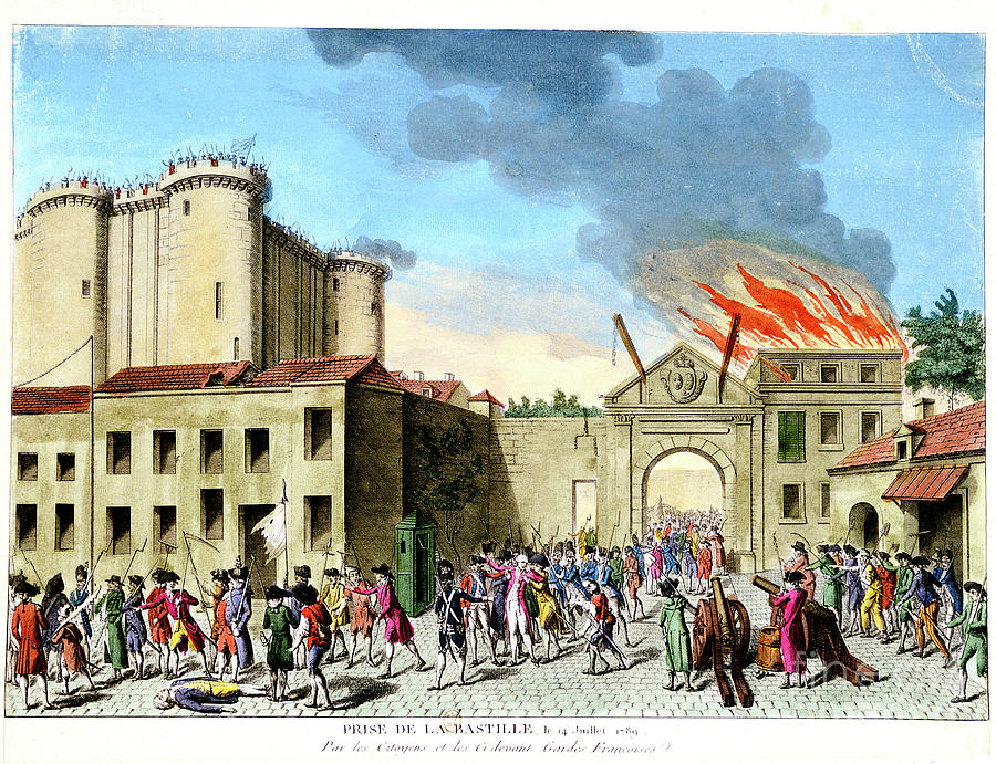 Storming Of The Bastille, French Drawing by Print Collector