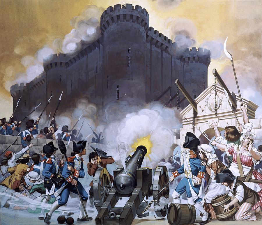 Storming The Bastille Painting by Angus Mcbride
