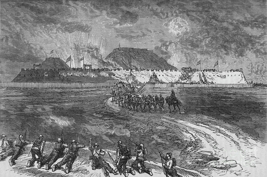 Storming The Takoo Forts Drawing by Print Collector