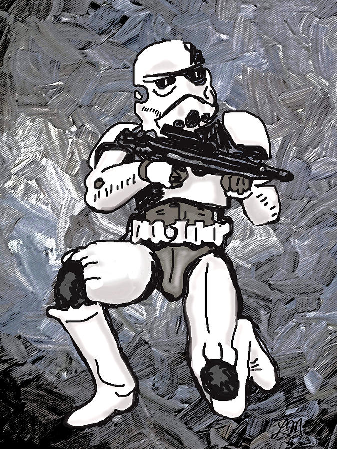 Star Wars Digital Art - Stormtrooper One by Linda Mears