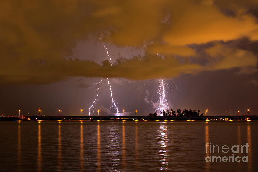 Stormy Bridge Photograph by Quinn Sedam