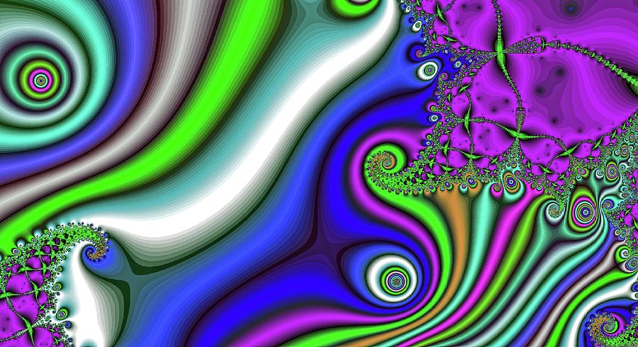 Stormy Current Purple Digital Art by Don Northup