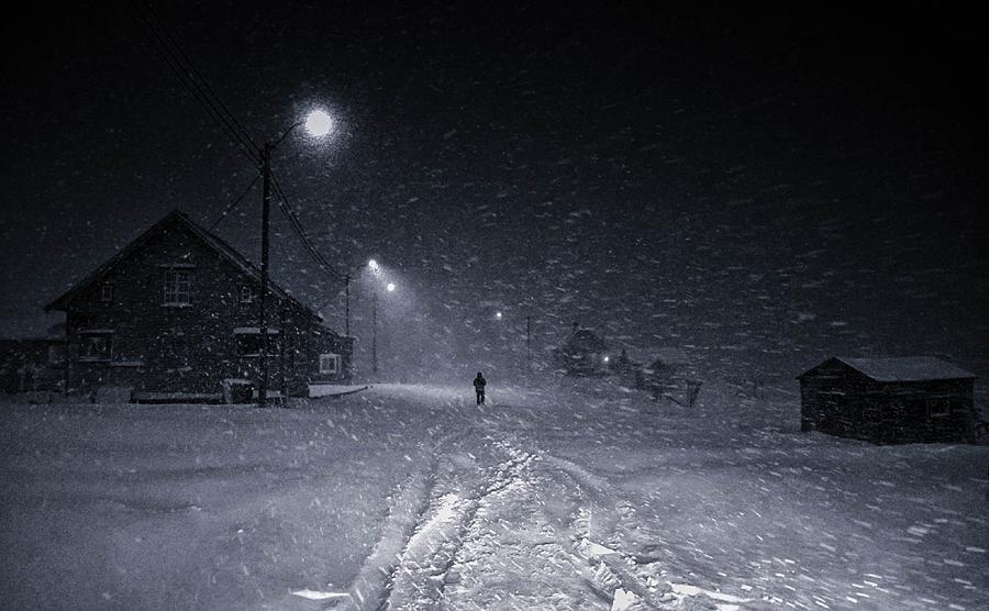 Winter Photograph - Stormy by Mette Caroline Strksnes