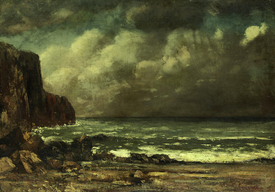 gustave courbet the stormy sea