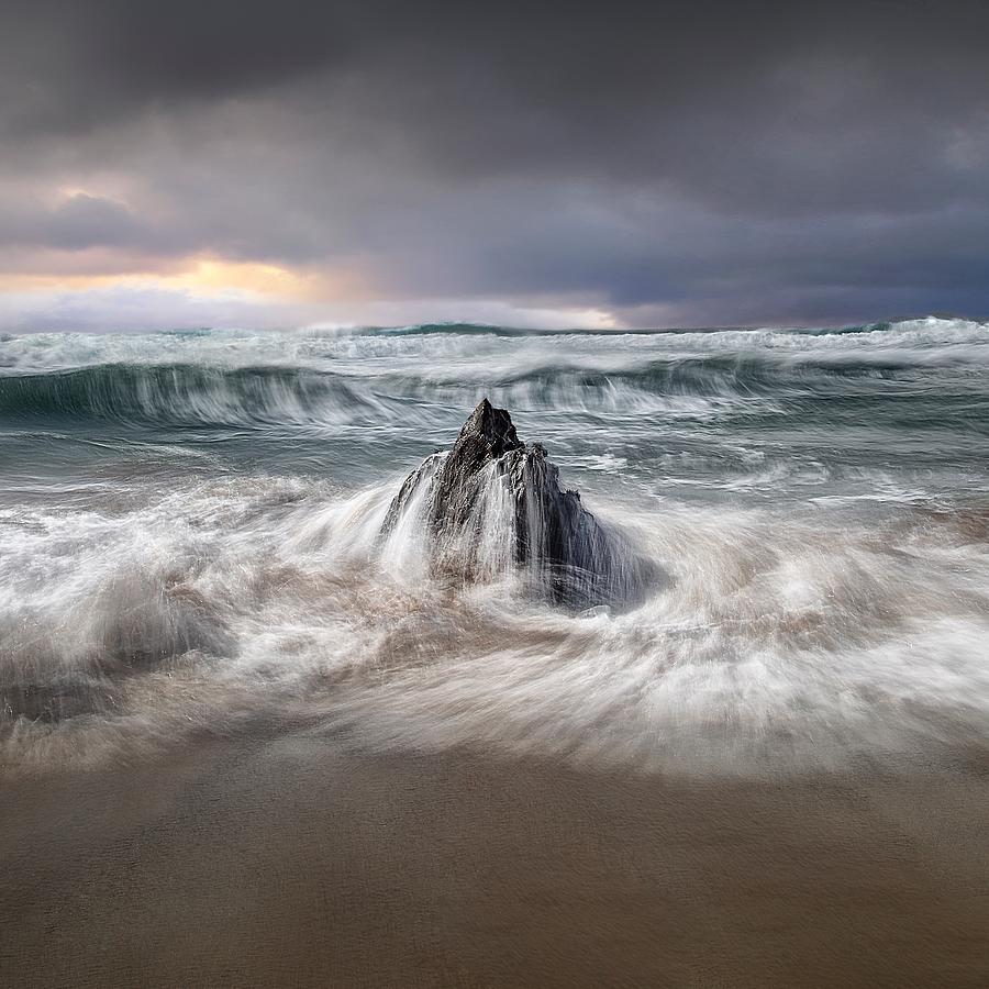 Stormy Seas At Coomeenole Photograph by Kieran O Mahony