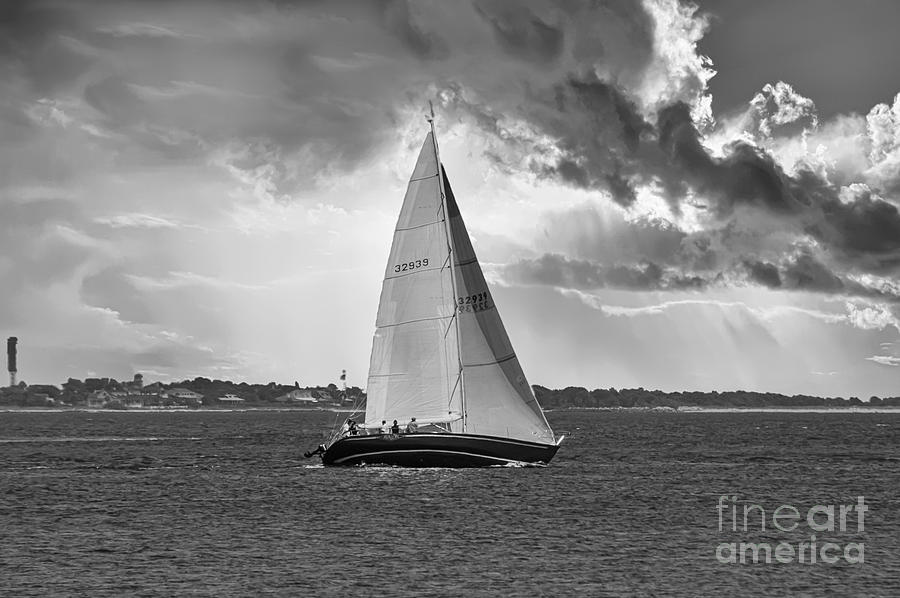 Stormy Skies Sailing Photograph by Dale Powell