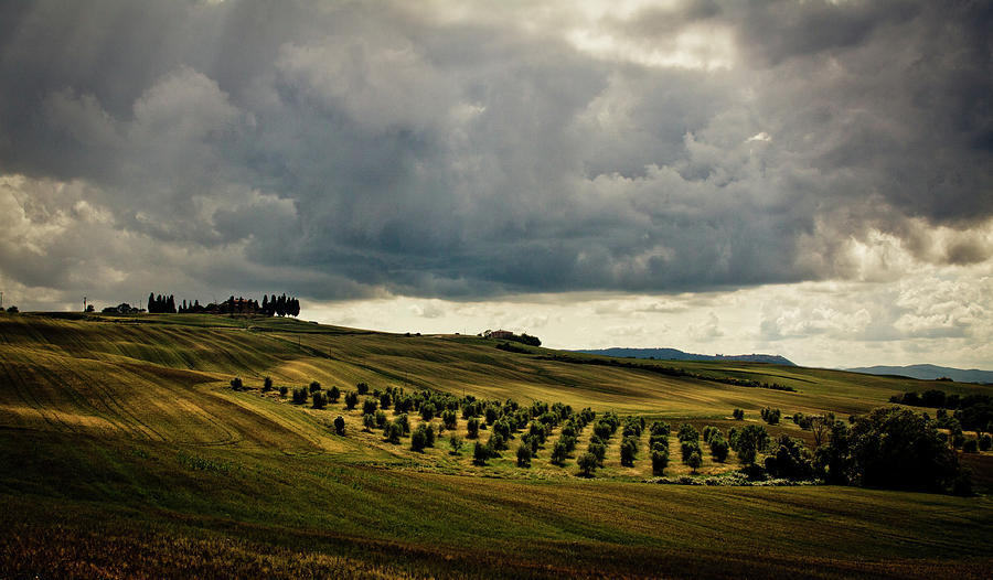Stormy Sky At Tuscany Photograph by Bettina Lichtenberg