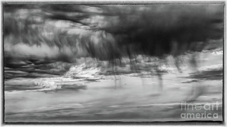 Stormy sky in black and white Photograph by Lyl Dil Creations