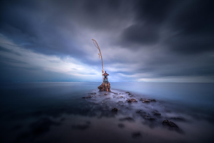 Indonesia Photograph - Stormy Temple by Clara Gamito