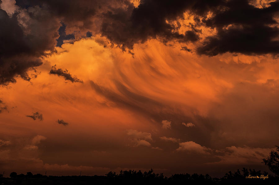 Stormy Texas Sky Photograph by Karen Slagle