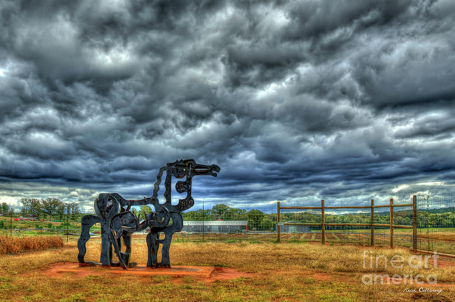 Barn Photograph - Stormy Times The Iron Horse Farm University Of Georgia Farming Art by Reid Callaway